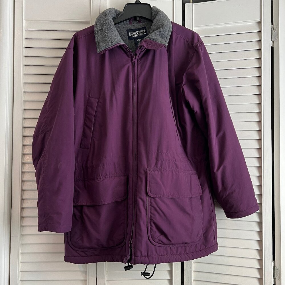 LANDS END PURPLE SQUALL JACKET M